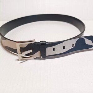 Genuine Leather Black and White Zebra Belt NY & Co